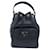 Prada Mini borsa bucket in pelle Duet Triangle Logo Nera Nero - vista 2