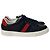 Gucci Sneakers Ace Square Web in pelle nera Nero
