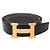Hermès Reversible Belt with Logo Gold Buckle for Men Brown