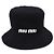 Miu Miu Cappello bucket in velluto di cotone da donna Nero