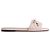 Dior Cannage Slide Supérieure Pink Quilted Lambskin