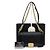 Chanel Borsa a tracolla da donna Boy Medium in lambskin nero con catena dorata