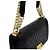 Chanel Borsa a tracolla da donna Boy Medium in lambskin nero con catena dorata - vista 10