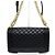 Chanel Borsa a tracolla da donna Boy Medium in lambskin nero con catena dorata - vista 5