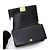 Chanel Borsa a tracolla da donna Boy Medium in lambskin nero con catena dorata - vista 6