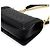 Chanel Borsa a tracolla da donna Boy Medium in lambskin nero con catena dorata - vista 9
