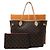Louis Vuitton Borsa Shopper Tote Neverfull MM in tela Monogram Multicolore