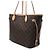 Louis Vuitton Borsa Shopper Tote Neverfull MM in tela Monogram Multicolore - vista 3