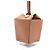Céline Borsa Tote Smooth Box con tracolla in vitello marrone - vista 3