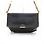 Saint Laurent Sac Tote et épaule moyen en cuir lisse noir avec chaîne - vue 2