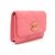 Chanel Mini borsa a tracolla con patta in pelle di agnello rosa - vista 3