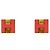 Hermès Pendientes Pink Cage Gold