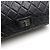 Chanel Vintage Schultertasche mit Klappe und silberner Kette Schwarz - Ansicht 8