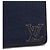 Louis Vuitton Portafoglio Multiple Denim Blue - vista 5