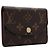 Louis Vuitton Portamonete e porta carte Monogram Rosalie - vista 4