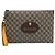 Gucci Supreme Canvas Neo Vintage Strap Pouch Clutch Bag