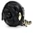 Chanel Mini borsa a tracolla con catena e CC Camelia dorata Nero - vista 3