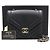 Chanel Borsa a tracolla e crossbody Medium con patta Chevron e catena Nero
