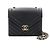 Chanel Borsa a tracolla e crossbody Medium con patta Chevron e catena Nero - vista 2