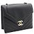 Chanel Borsa a tracolla e crossbody Medium con patta Chevron e catena Nero - vista 4