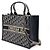 Dior Borsa Tote e Borsa a Tracolla Medium in Pelle Blue Oblique - vista 2