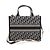 Dior Borsa Tote e Borsa a Tracolla Medium in Pelle Blue Oblique - vista 4