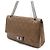 Chanel Vintage Schultertasche mit Silberkette Braun - Ansicht 2