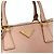 Prada Borsa Tote Saffiano Lux Cameo Beige Arancione - vista 6