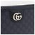 Gucci Clutch Portfolio GG Navy Unisex - vista 4