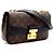 Louis Vuitton Borsa a tracolla e crossbody Marceau in Monogram Canvas con catena dorata Nero - vista 3