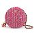 Chanel Borsa a tracolla rotonda in tweed Rosa