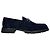 Gucci Mocassini in camoscio e seta con morsetto unused, Argento Blu