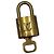 Louis Vuitton Padlock and Key Logo Metal medium D'oro - vista 2