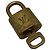 Louis Vuitton Padlock and Key Logo Metal medium D'oro - vista 3