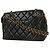Chanel Vintage Chain Tote Quilted Lambskin Medium Nero - vista 2