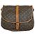 Louis Vuitton Saumur Monogram 35 Marrone - vista 2