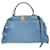 Fendi Peekaboo Leather Mini Blu