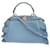 Fendi Peekaboo Leather Mini Blu - vista 2