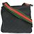 Borsa a tracolla Gucci Web Strap Zip in canvas GG e pelle Small Nero - vista 2
