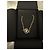 Collana Choker Chanel Logo CC Dorata e Nera Nero Gold hardware - vista 4