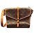 Louis Vuitton Vintage Sac Serviette Crossbody Bag Marrone Monogramma