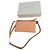 Kitsune Pale pink leather wallet with shoulder strap