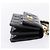 Clutch com corrente Chanel em couro patente com alça superior trançada e aba CC Preto - vista 4