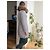 Abrigo de plumón gris para mujer Woolrich con cuello de piel - vista 9