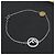 Bracciale con charm e strass argento Fendi - vista 5
