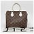 Borsa Louis Vuitton Speedy Bandoulière 25 Marrone Bianco Monogramma - vista 2