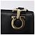Borsa a tracolla Salvatore Ferragamo Gancini in pelle nera e oro Auth 196817 Nero D'oro - vista 15