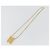 Collana Profumo CHANEL Metallo Tono Oro Trasparente CC Auth 194412 - vista 7