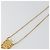 Collana Profumo CHANEL Metallo Tono Oro Trasparente CC Auth 194412 - vista 9