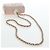 CHANEL Matelasse Chain Shoulder Pouch Caviar Skin Pink Gold Tone CC Auth 196186V Rosa - vista 8